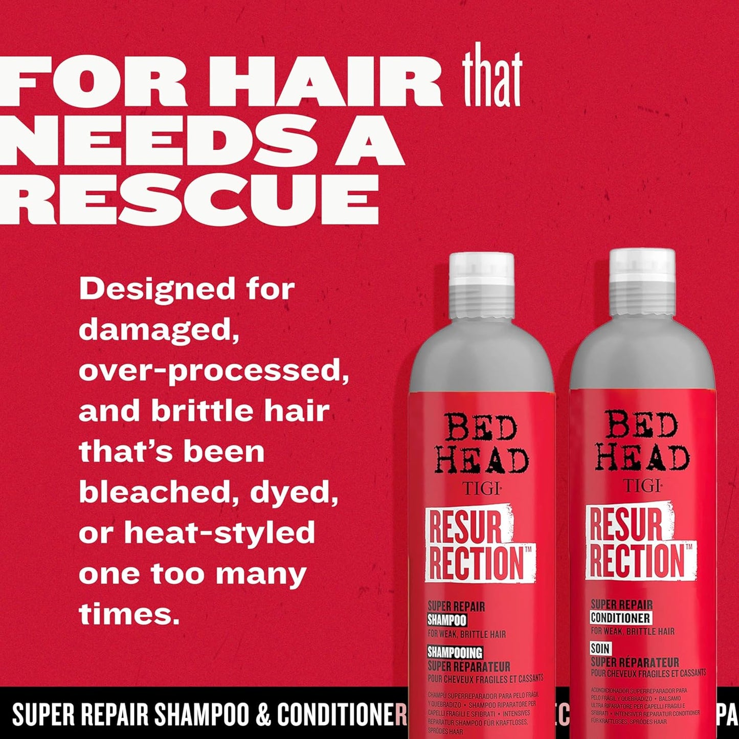 TIGI Bed Head Resurrection Shampoo/Conditioner 25.36oz Set