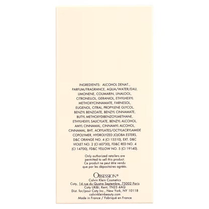Calvin Klein Obsession Eau de Parfum – Women’s Perfume