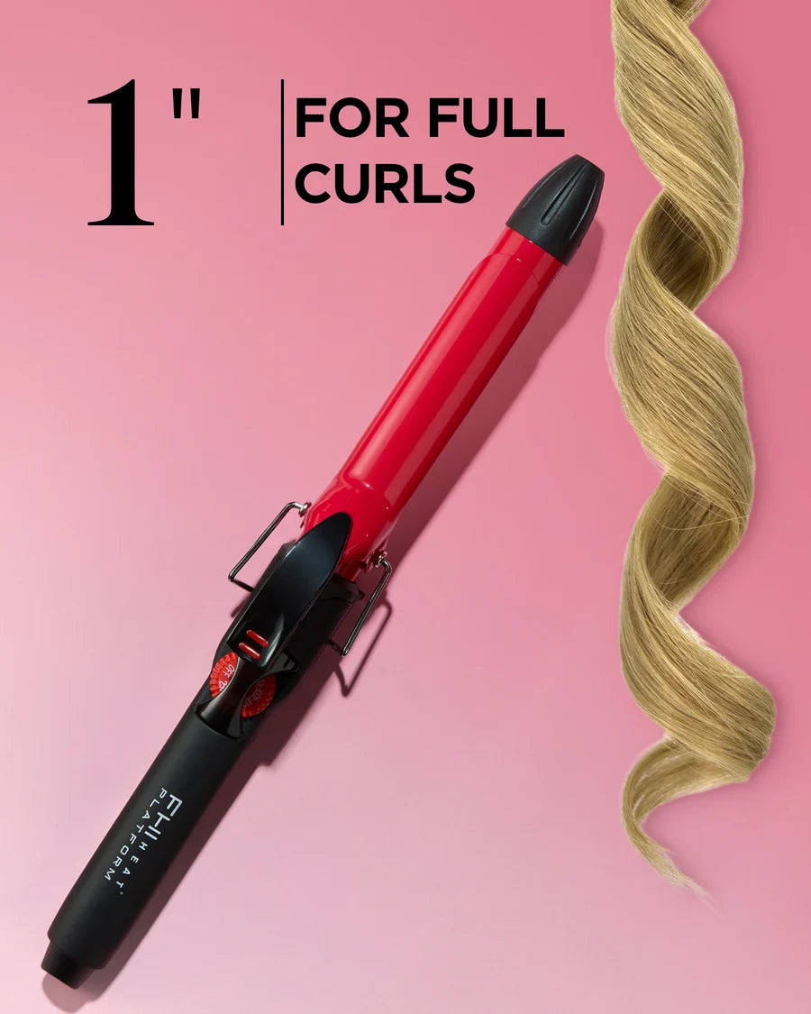 FHI Heat Bounce Curling Iron - Red - 1"