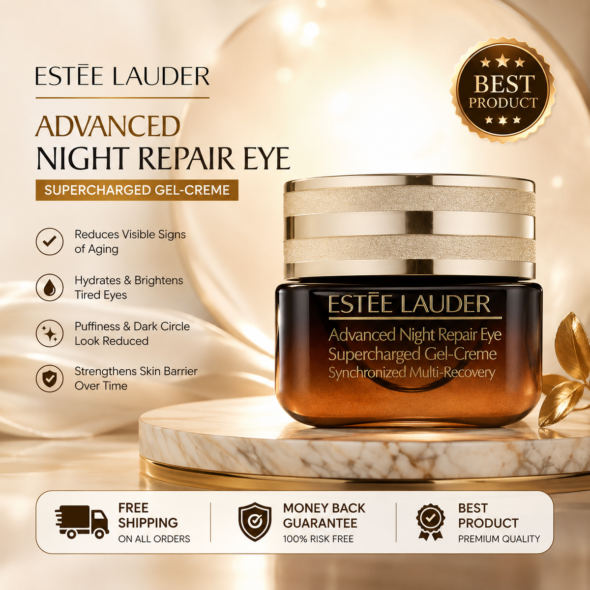 Estée Lauder Advanced Night Repair Eye Supercharged Gel-Creme New in Box