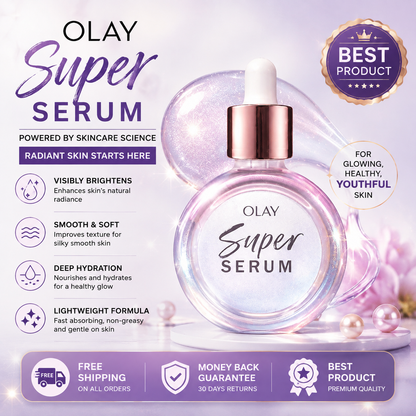 Olay Super Serum moisturizing facial serum for a healthy skin glow