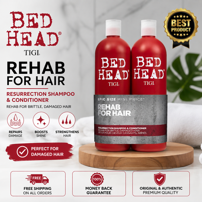 Bed Head Resurrection Hair Repair Shampoo and Conditioner 25.36 oz