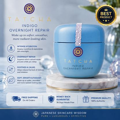 Indigo Overnight Repair Cream luxury overnight skincare treatment