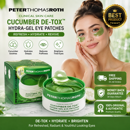 Cucumber De-Tox Eye Patches 60 Count