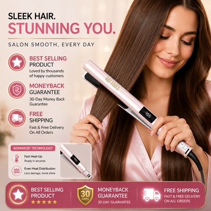 Hot Tools Pro Signature Digital Hair Straightener 1 Inch Lavender