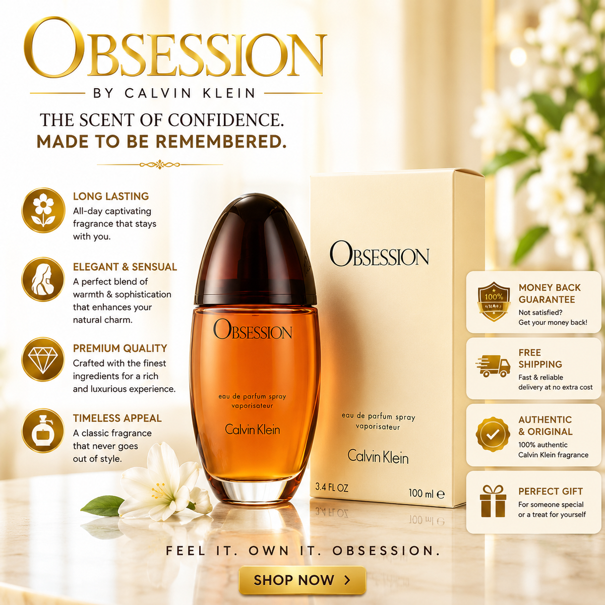 Calvin Klein Obsession Eau de Parfum bottle 