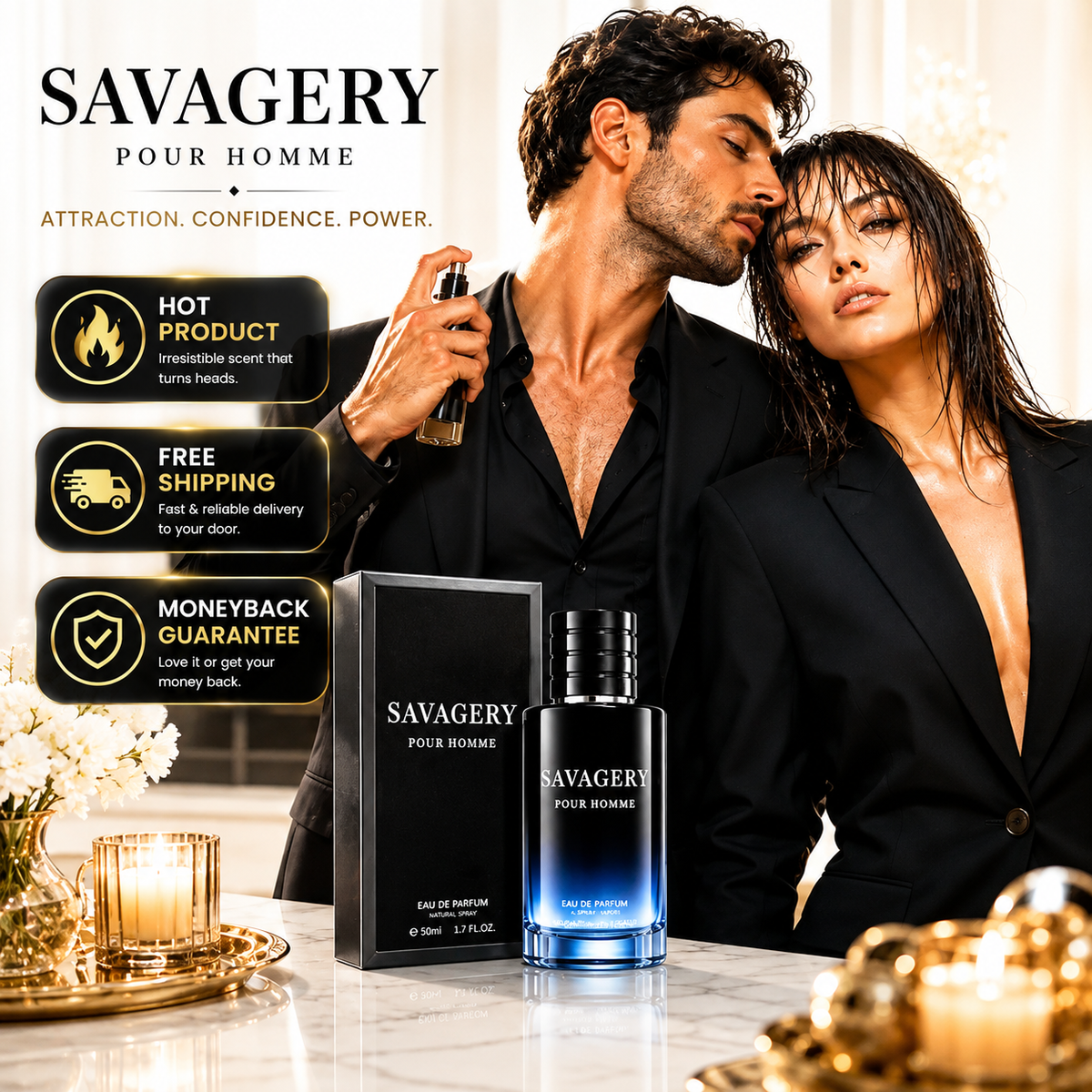 Long-Lasting Men's Pheromone Perfume for Everyday Wear
