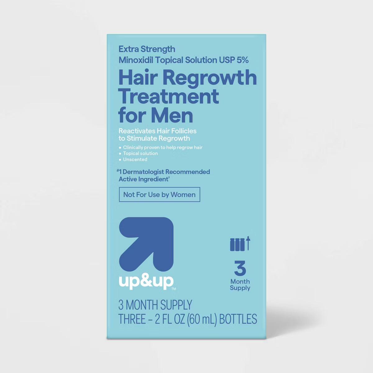 up&up Foam Hair Regrowth Treatment 5% Minoxidil Easy 2.11oz/3ct