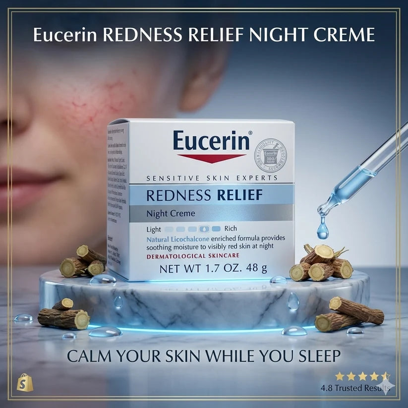 Eucerin Redness Relief Night Cream for Sensitive Skin