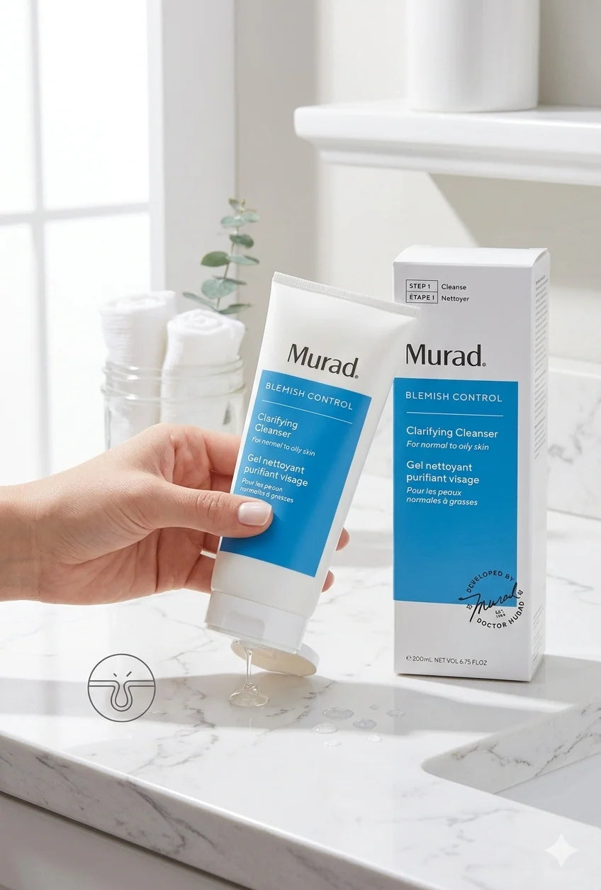 Murad Clarifying Cleanser 6.75 oz – Blemish Control Face Wash