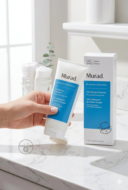 Murad Clarifying Cleanser 6.75 oz – Blemish Control Face Wash