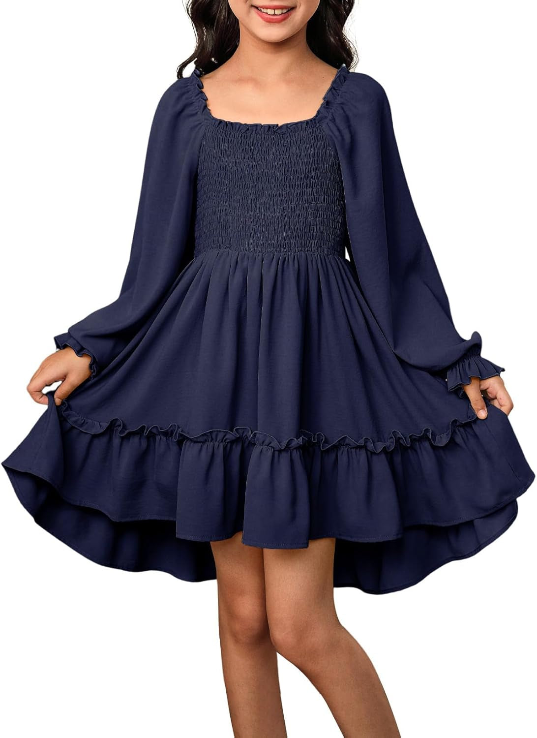 Blibean Tween Girls High Low Hem Dresses Size 4-15 Years