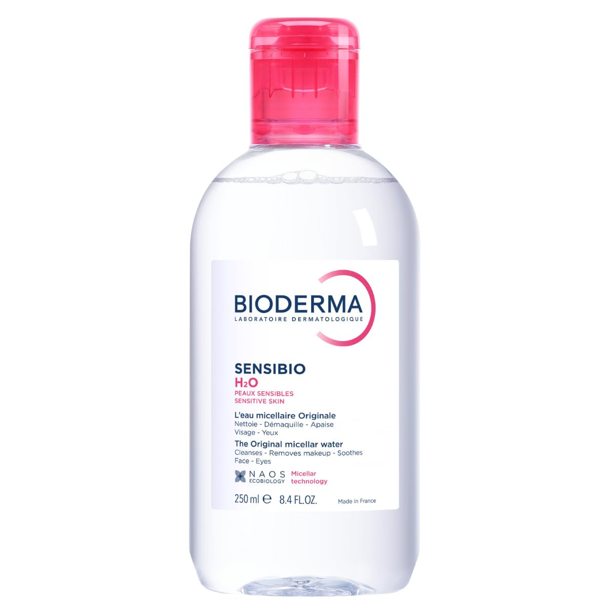 Bioderma - Sensibio - H2O Micellar Water - Makeup Remover Cleanser - Face Cleanser for Sensitive Skin