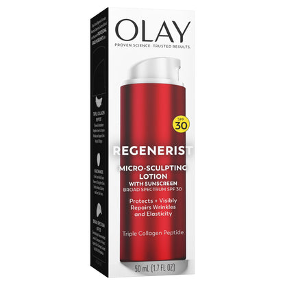 Olay Regenerist Micro-Sculpting Cream Hydrating Moisturizer SPF30 50ml/1.7oz NEW