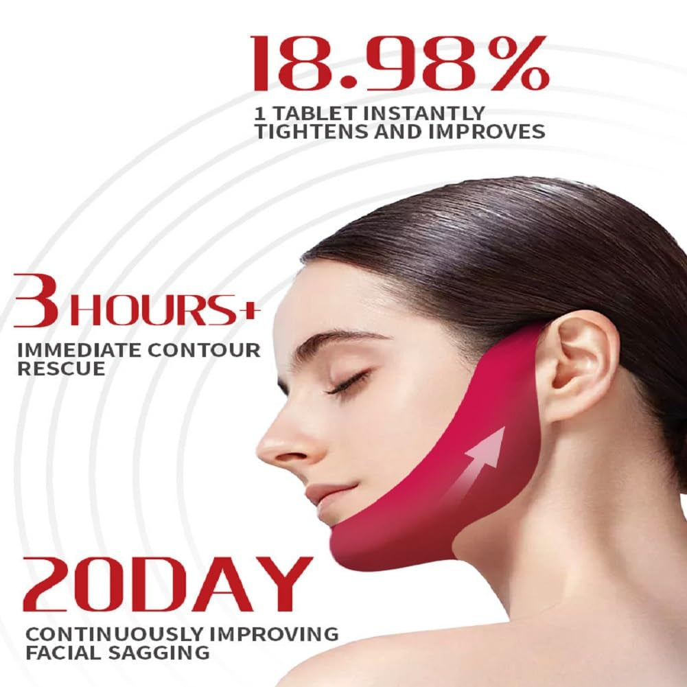 V Face Mask V Chin Lift Gel Hanging Ear Mask Lifting Bandage (5)