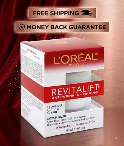 L'Oreal Paris Revitalift Anti-Wrinkle & Firming Face & Neck Cream 1.7 oz – anti-aging moisturizer for face and neck.
