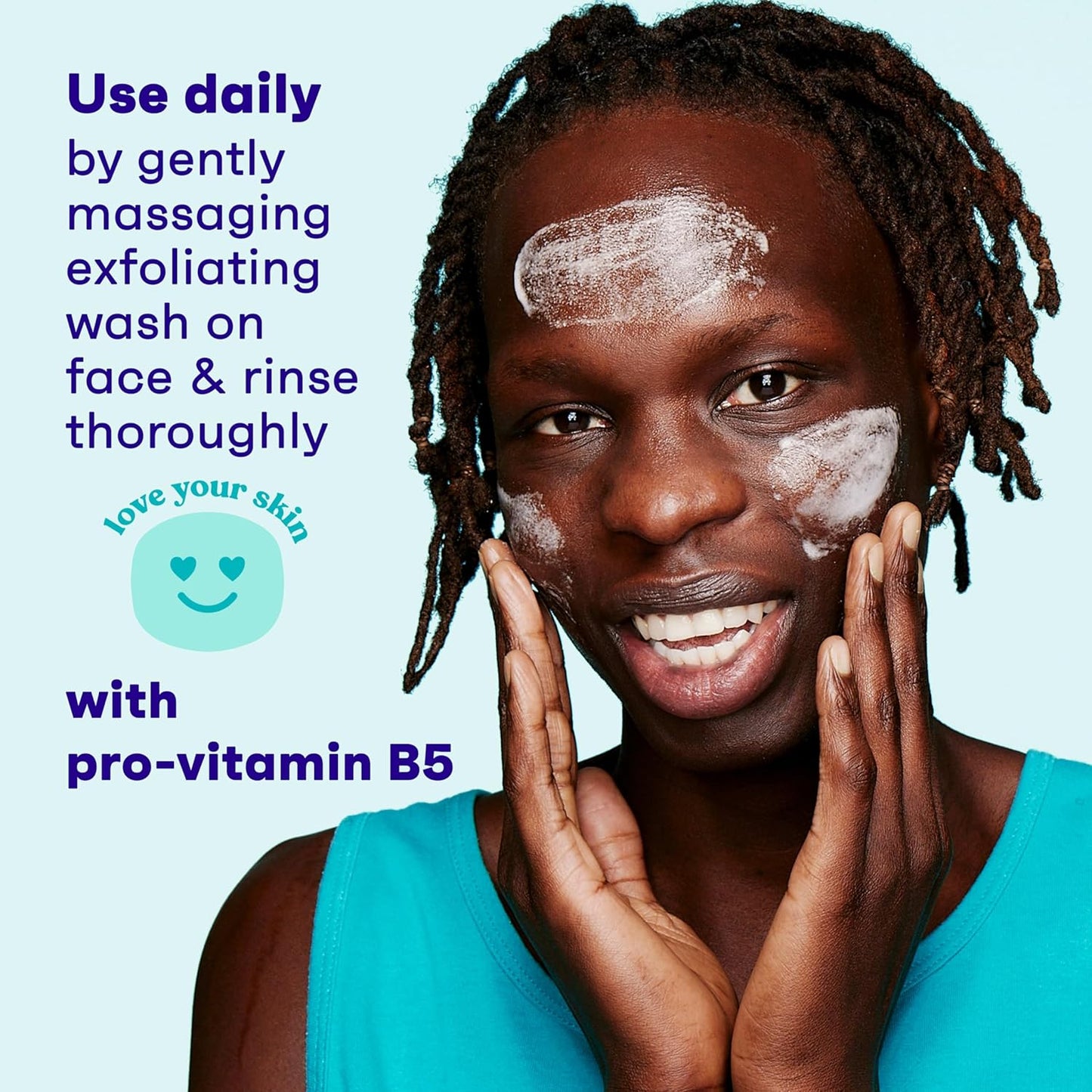 Clean & Clear Deep Action Exfoliating Cleanser with Pro-Vitamin B5, Gentle Exfoliating Daily Face Scrub Cleans Deep down to the Pore for Soft, Smooth, Hydrated Skin, Oil Free Face Wash, 7 FL OZ