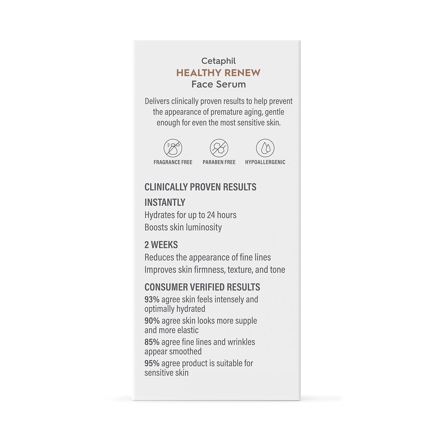 Cetaphil Healthy Renew anti Aging Face Serum 1 Oz, Retinol Alternative Serum for Face with Niacinamide & Peptides, Skincare for Sensitive Skin with Vitamin B Complex, Fragrance Free