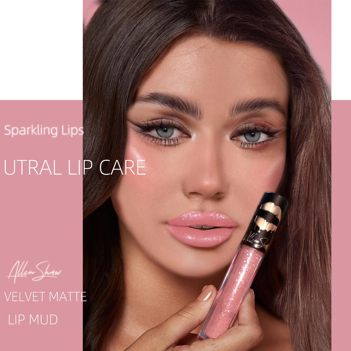 Lip Makeup Set, Lipstick, Lip Gloss, Lip Glaze, Shiny Matte, Waterproof, Non-Stick Cup (9, 26G)