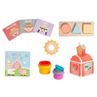 Pearhead Learning Kit for Babies 6-12 Months, 8 in 1 Learning Educational Set for Newborns, Play Set for Early Development and Motor Skills, Montessori Toys for Babies 6-12 Months