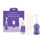 Lansinoh Postpartum Recovery Essentials Kit | 8-Piece New Mom Gift Set with Peri Bottle, Herbal Spray & Ice Packs for Soothing After Birth Care