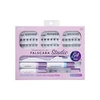 FALSCARA Studio Lash Extension Kit, 54 Stackable Lash Clusters, Light Volume, 8mm-12mm, ‘Delicate’, False Eyelashes, InfuseBond, Water-Resistant Seal, BondBoost, Hydro Cleanser, Applicator