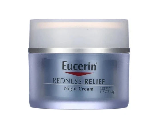 Eucerin Redness Relief Night Cream 1.7 oz Sensitive Skin Moisturizer