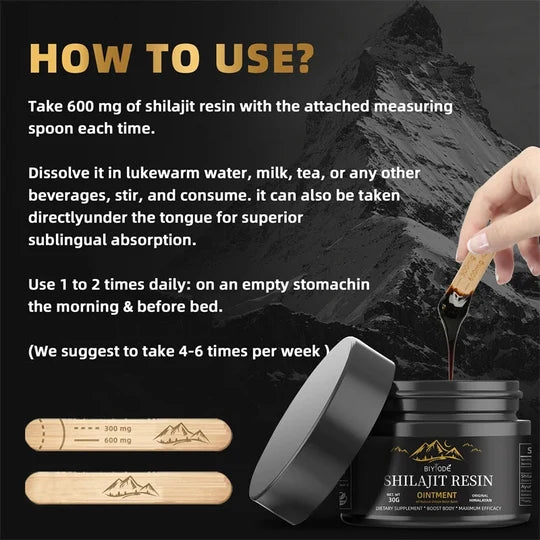 Pure Shilajit Resin – Organic & Potent
