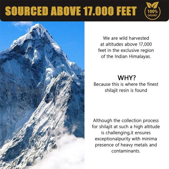 100% Pure Shilajit Resin from the Himalayas with Fulvic Acid