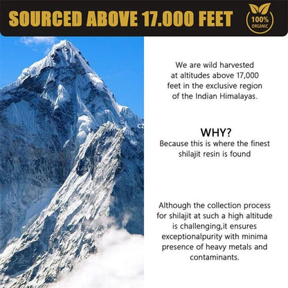 100% Pure Shilajit Resin from the Himalayas with Fulvic Acid