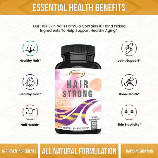Hair Strong , Hair Growth, Healthy Skin, Strong Nails -Biotin, Keratin  120pcs