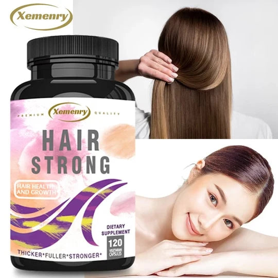 Hair Strong Biotin Keratin Supplement – Supports Hair Growth, Healthy Skin and Strong Nails