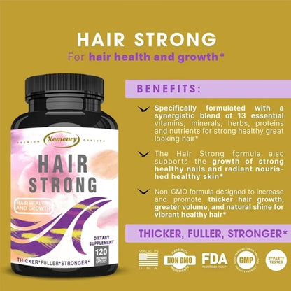 Hair Growth Biotin Keratin Capsules – Beauty Supplement for Strong Hair, Skin and Nails