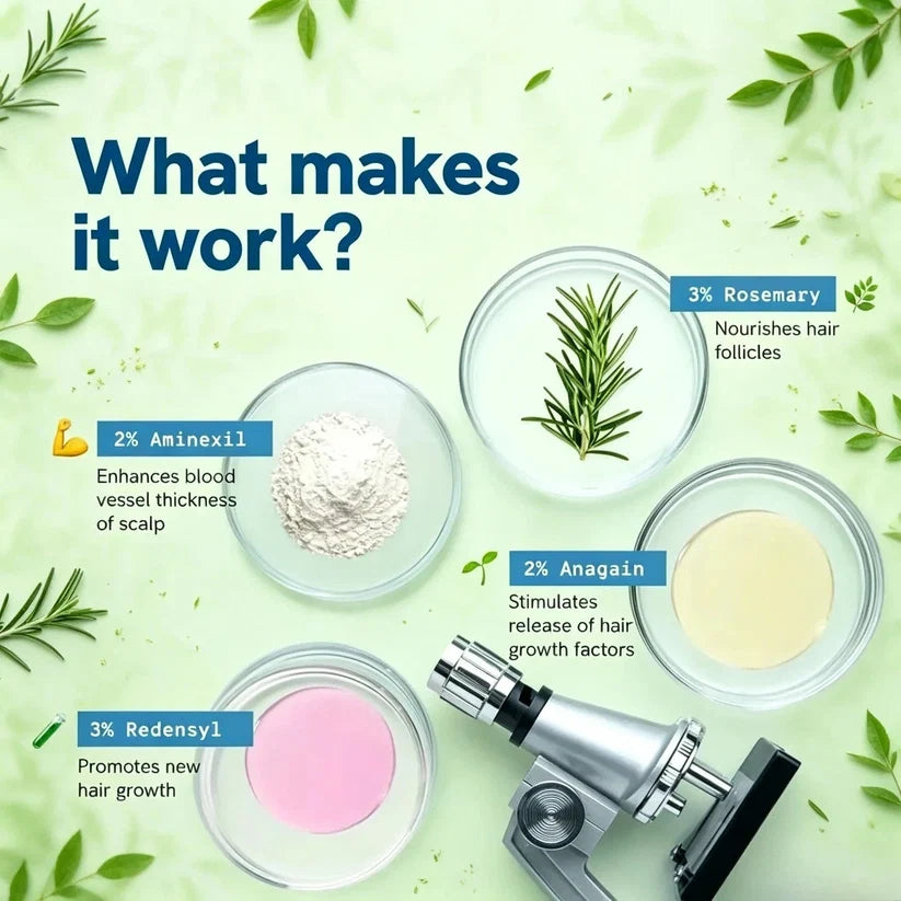 Advanced Hair Roll-On –with Rosemary & Redensyl, Scalp Care