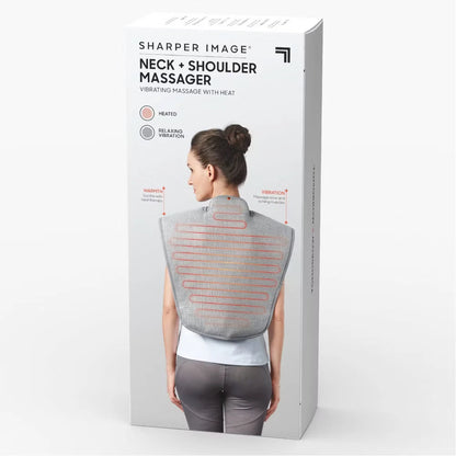 Sharper Image Heated Neck and Shoulder Massager Wrap