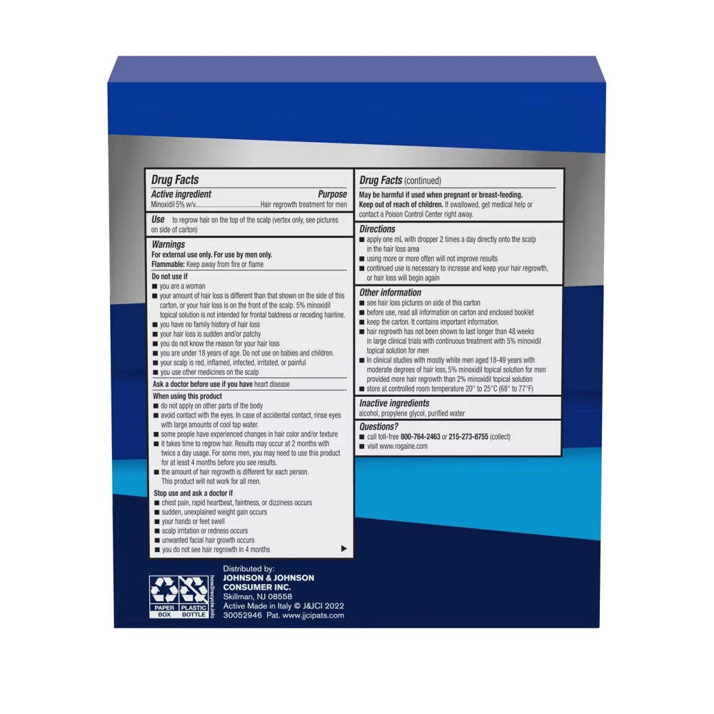 Rogaine Men Hair Treatment Solution - 2 fl oz