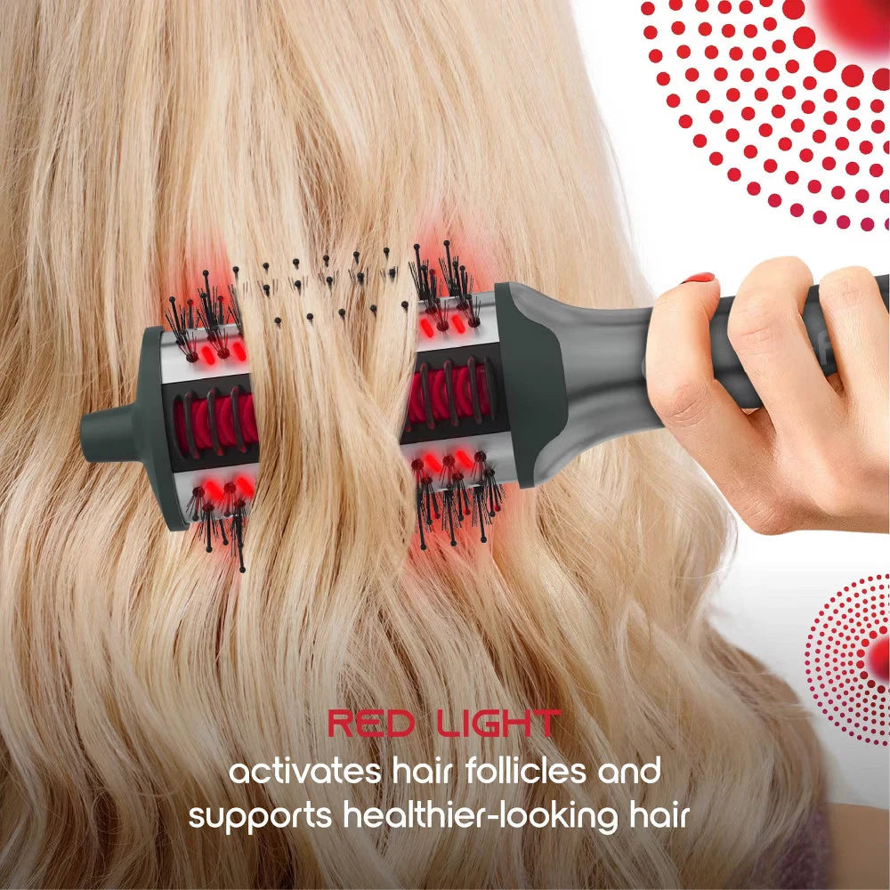 SLF Red Light Therapy 5-in-1 Ionic Hair Brush with Heat Comb