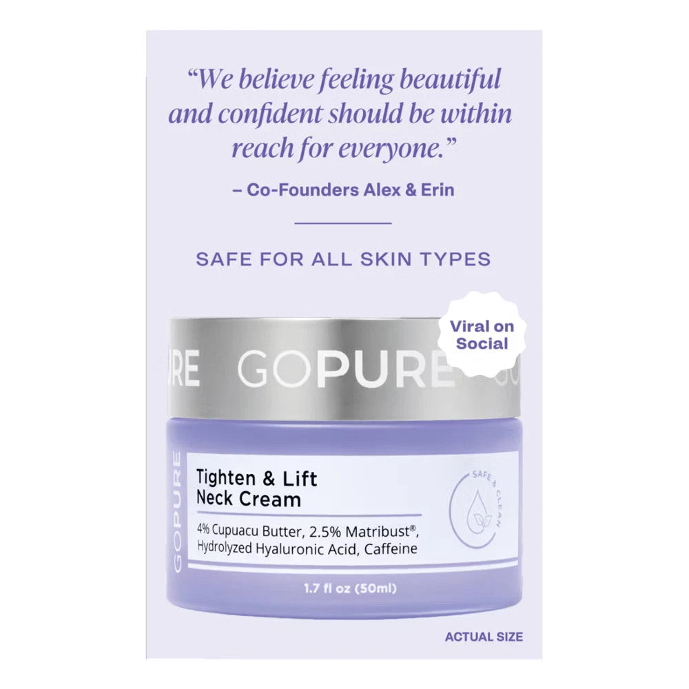 goPure Firm & Lift Neck and Chest Cream 1.7 oz - Moisturizing