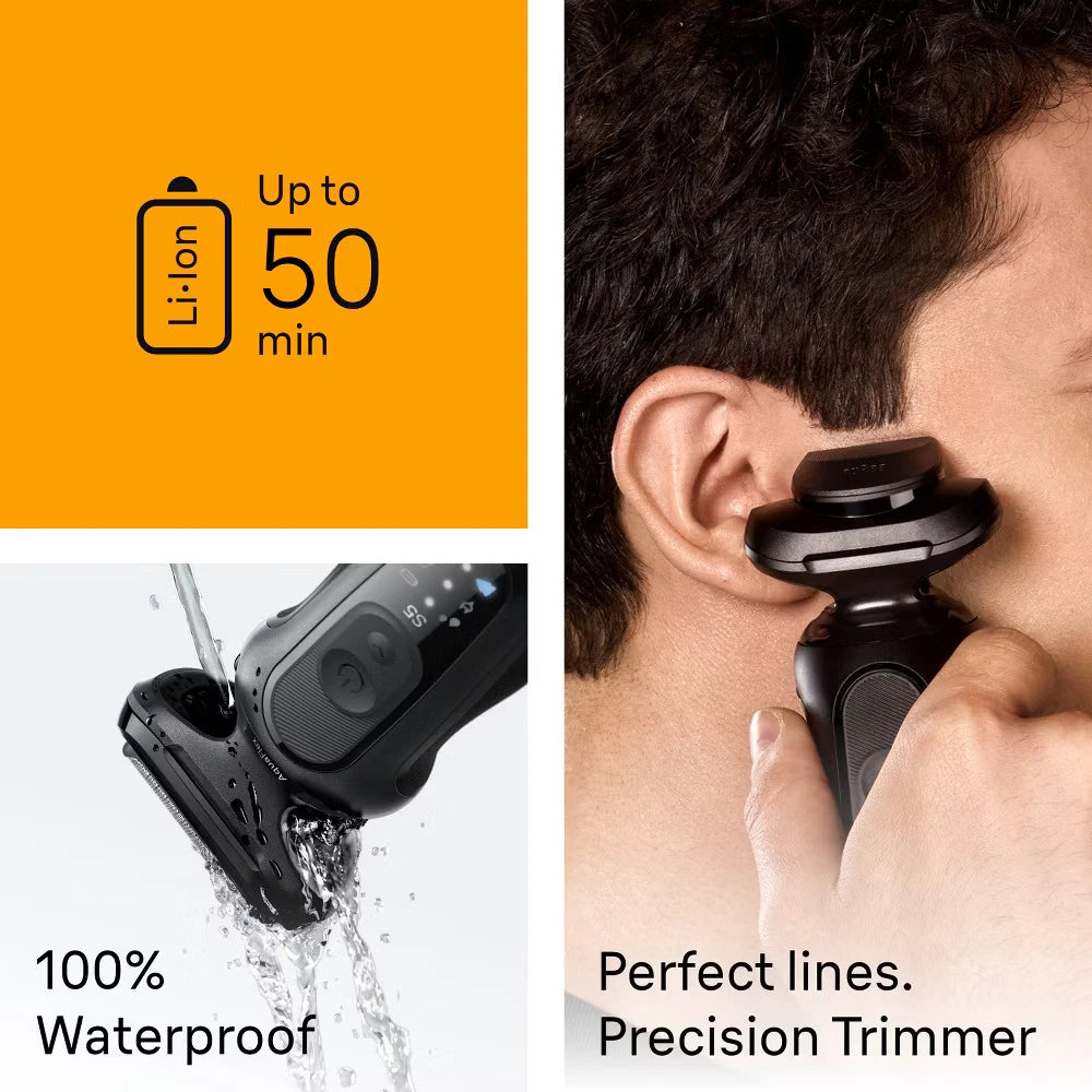 Braun Men Series 5 Electric Razor Shaver with 4-in-1 Clean & Charge