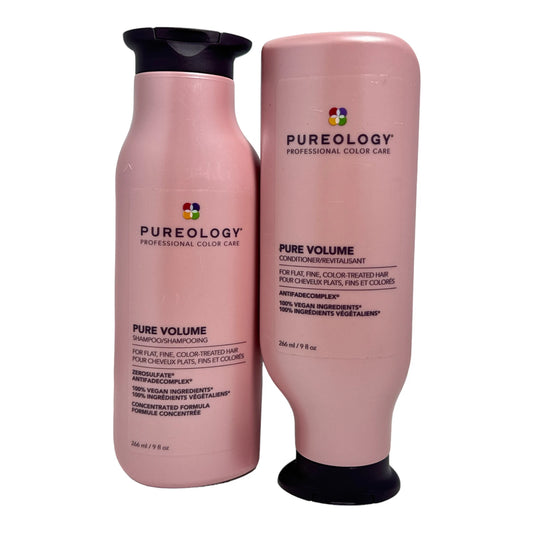 Pureology Pure Volume Shampoo/Conditioner For Flat,Fine,Color-Treated Hair 9oz