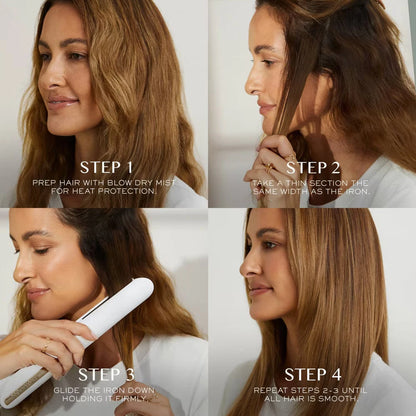 Kristin Ess Titanium Flat Iron Hair Straightener and Curler - Dual Voltage