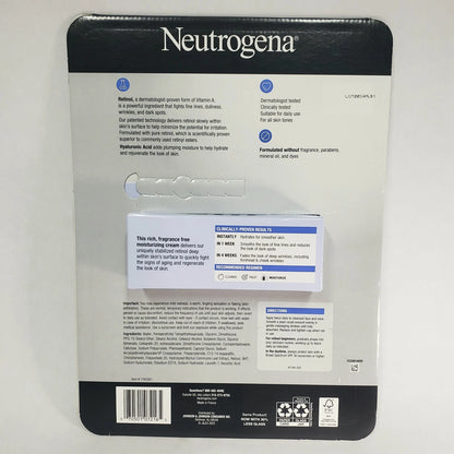 2 Pack Neutrogena Rapid Wrinkle Repair Regenerating Cream Fragrance Free 1.7oz