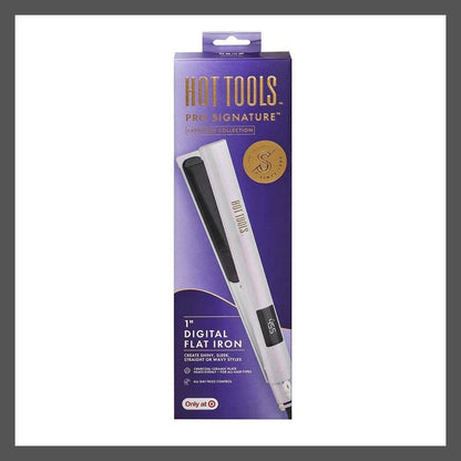 Hot Tools Pro Signature Flat Hair Iron Straightener Straightening Lavender