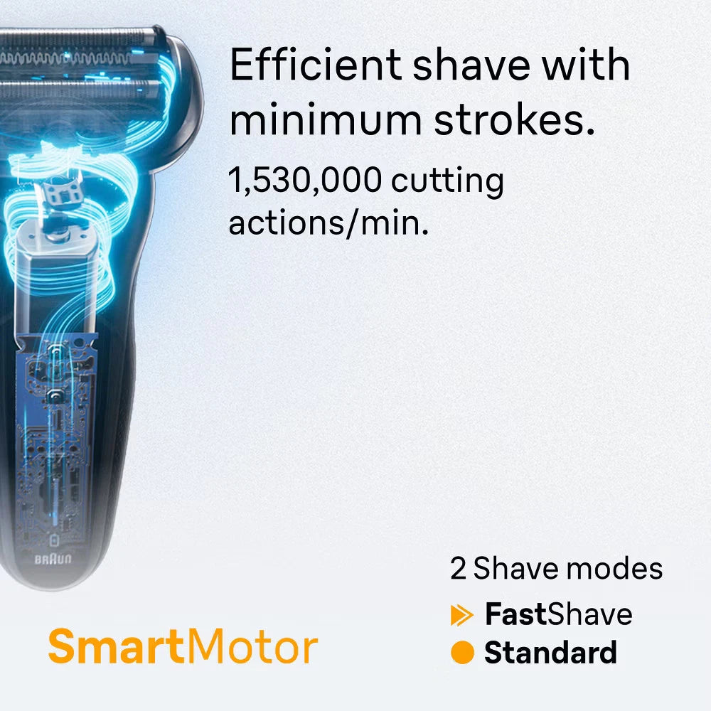 Braun Men Series 5 Electric Razor Shaver with 4-in-1 Clean & Charge