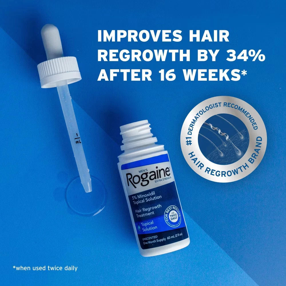 Rogaine Men Hair Treatment Solution - 2 fl oz