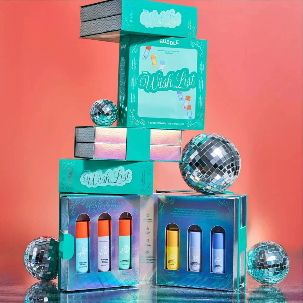 Bubble Skincare The Wish List Mini Essential Gift Set - 6ct