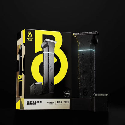 Beard Club Body & Groin Trimmer Clipper Groomer Waterproof Travel Ready