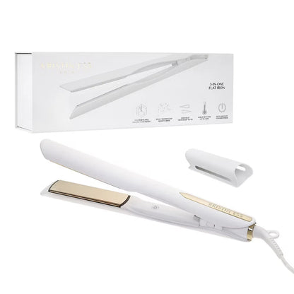 Kristin Ess Titanium Flat Iron Hair Straightener and Curler - Dual Voltage