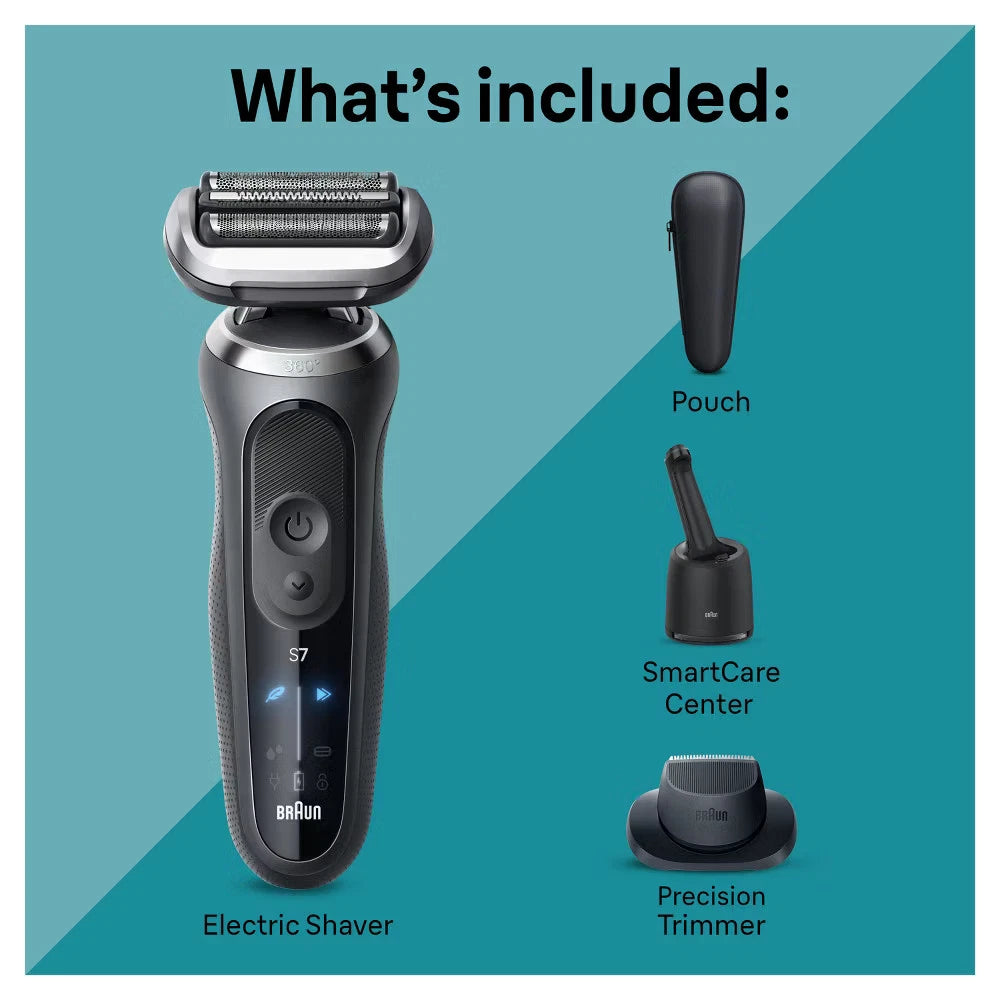 Braun Series 7-7171cc Rechargeable Wet & Dry Shaver + Smart Care Center
