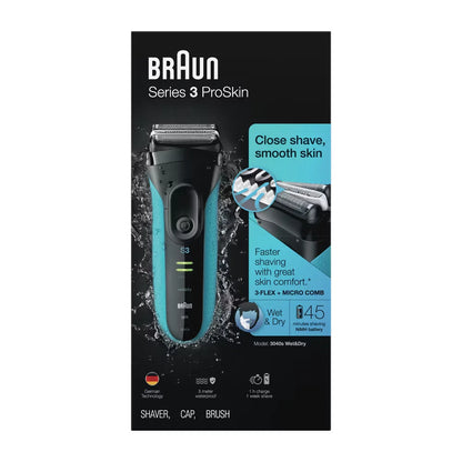 Braun Series 3 ProSkin 3040s Men Rechargeable Wet & Dry Electric Shaver